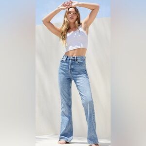 Pacsun Eco Medium Blue High Waisted Bootcut Jeans